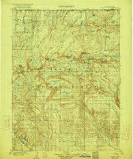 Gilbert Peak Utah Historical topographic map, 1:125000 scale, 30 X 30 Minute, Year 1906