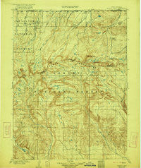Gilbert Peak Utah Historical topographic map, 1:125000 scale, 30 X 30 Minute, Year 1906