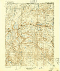 Gilbert Peak Utah Historical topographic map, 1:125000 scale, 30 X 30 Minute, Year 1906