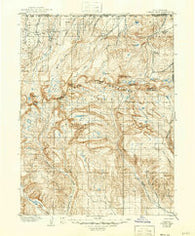 Gilbert Peak Utah Historical topographic map, 1:125000 scale, 30 X 30 Minute, Year 1906