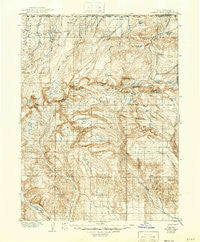 Gilbert Peak Utah Historical topographic map, 1:125000 scale, 30 X 30 Minute, Year 1906