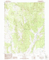 Gillies Hill Utah Historical topographic map, 1:24000 scale, 7.5 X 7.5 Minute, Year 1986