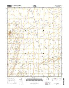 Gilson Butte Utah Current topographic map, 1:24000 scale, 7.5 X 7.5 Minute, Year 2014