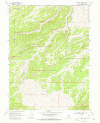 Gilsonite Draw Utah Historical topographic map, 1:24000 scale, 7.5 X 7.5 Minute, Year 1968