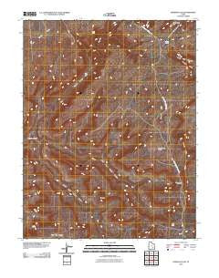 Gordon Flats Utah Historical topographic map, 1:24000 scale, 7.5 X 7.5 Minute, Year 2010