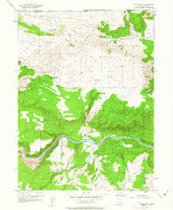 Goslin Mtn Utah Historical topographic map, 1:24000 scale, 7.5 X 7.5 Minute, Year 1952