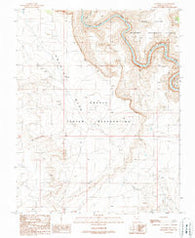 Goulding NE Utah Historical topographic map, 1:24000 scale, 7.5 X 7.5 Minute, Year 1989