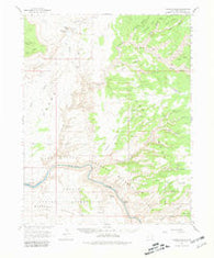 Grand Gulch Utah Historical topographic map, 1:62500 scale, 15 X 15 Minute, Year 1963