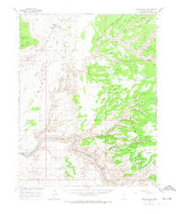 Grand Gulch Utah Historical topographic map, 1:62500 scale, 15 X 15 Minute, Year 1963