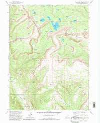 Grandaddy Lake Utah Historical topographic map, 1:24000 scale, 7.5 X 7.5 Minute, Year 1972