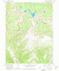 Grandaddy Lake Utah Historical topographic map, 1:24000 scale, 7.5 X 7.5 Minute, Year 1972