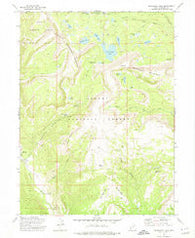 Grandaddy Lake Utah Historical topographic map, 1:24000 scale, 7.5 X 7.5 Minute, Year 1972