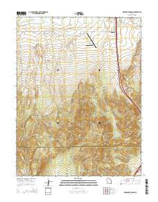 Greenville Bench Utah Current topographic map, 1:24000 scale, 7.5 X 7.5 Minute, Year 2014