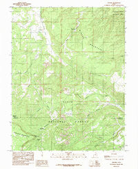 Grover Utah Historical topographic map, 1:24000 scale, 7.5 X 7.5 Minute, Year 1985