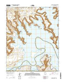 Gunsight Butte Utah Current topographic map, 1:24000 scale, 7.5 X 7.5 Minute, Year 2014