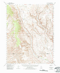 Hall Mesa Utah Historical topographic map, 1:62500 scale, 15 X 15 Minute, Year 1953
