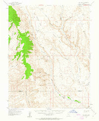 Hall Mesa Utah Historical topographic map, 1:62500 scale, 15 X 15 Minute, Year 1953