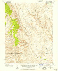 Hall Mesa Utah Historical topographic map, 1:62500 scale, 15 X 15 Minute, Year 1953