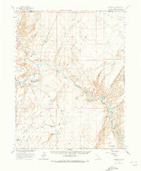 Hanksville Utah Historical topographic map, 1:62500 scale, 15 X 15 Minute, Year 1963