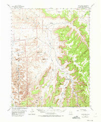 Harts Point Utah Historical topographic map, 1:62500 scale, 15 X 15 Minute, Year 1954