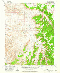 Harts Point Utah Historical topographic map, 1:62500 scale, 15 X 15 Minute, Year 1954