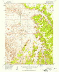 Harts Point Utah Historical topographic map, 1:62500 scale, 15 X 15 Minute, Year 1954