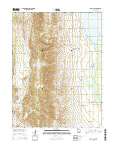 Hayes Canyon Utah Current topographic map, 1:24000 scale, 7.5 X 7.5 Minute, Year 2014
