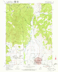 Heber City Utah Historical topographic map, 1:24000 scale, 7.5 X 7.5 Minute, Year 1955