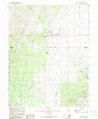 High Rock Utah Historical topographic map, 1:24000 scale, 7.5 X 7.5 Minute, Year 1989