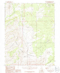 Horse Pasture Mesa Utah Historical topographic map, 1:24000 scale, 7.5 X 7.5 Minute, Year 1987
