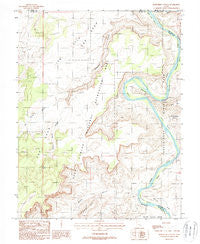 Horsethief Canyon Utah Historical topographic map, 1:24000 scale, 7.5 X 7.5 Minute, Year 1988