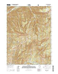 Hoyt Peak Utah Current topographic map, 1:24000 scale, 7.5 X 7.5 Minute, Year 2014