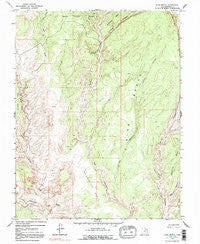 King Bench Utah Historical topographic map, 1:24000 scale, 7.5 X 7.5 Minute, Year 1964