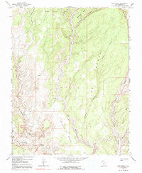 King Bench Utah Historical topographic map, 1:24000 scale, 7.5 X 7.5 Minute, Year 1964