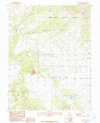 La Sal West Utah Historical topographic map, 1:24000 scale, 7.5 X 7.5 Minute, Year 1987