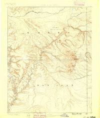La Sal Utah Historical topographic map, 1:250000 scale, 1 X 1 Degree, Year 1885