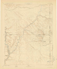La Sal Utah Historical topographic map, 1:250000 scale, 1 X 1 Degree, Year 1885