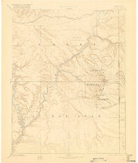 La Sal Utah Historical topographic map, 1:250000 scale, 1 X 1 Degree, Year 1885