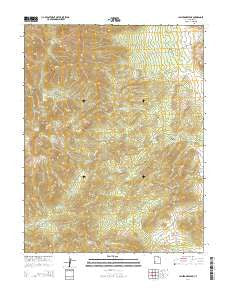 Lamerdorf Peak Utah Current topographic map, 1:24000 scale, 7.5 X 7.5 Minute, Year 2014