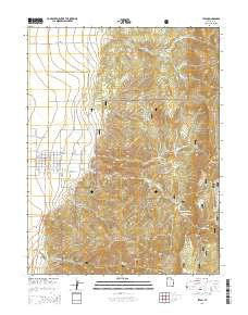 Levan Utah Current topographic map, 1:24000 scale, 7.5 X 7.5 Minute, Year 2014