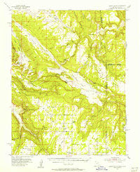 Lisbon Valley Utah Historical topographic map, 1:62500 scale, 15 X 15 Minute, Year 1954