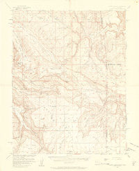 Lisbon Valley Utah Historical topographic map, 1:62500 scale, 15 X 15 Minute, Year 1954