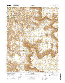 Lockhart Basin Utah Current topographic map, 1:24000 scale, 7.5 X 7.5 Minute, Year 2014