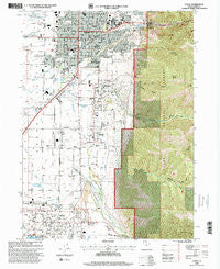 Logan Utah Historical topographic map, 1:24000 scale, 7.5 X 7.5 Minute, Year 1998