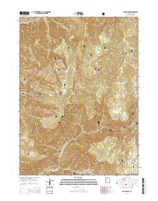 Logan Peak Utah Current topographic map, 1:24000 scale, 7.5 X 7.5 Minute, Year 2014