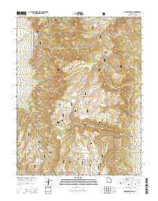 Malmsten Peak Utah Current topographic map, 1:24000 scale, 7.5 X 7.5 Minute, Year 2014