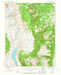 Marysvale Utah Historical topographic map, 1:62500 scale, 15 X 15 Minute, Year 1945