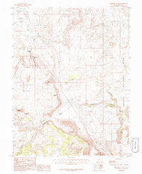 Merrimac Butte Utah Historical topographic map, 1:24000 scale, 7.5 X 7.5 Minute, Year 1985