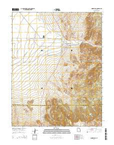 Minersville Utah Current topographic map, 1:24000 scale, 7.5 X 7.5 Minute, Year 2014