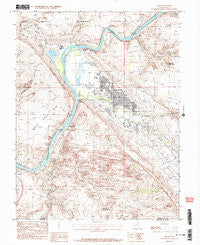 Moab Utah Historical topographic map, 1:24000 scale, 7.5 X 7.5 Minute, Year 1985
